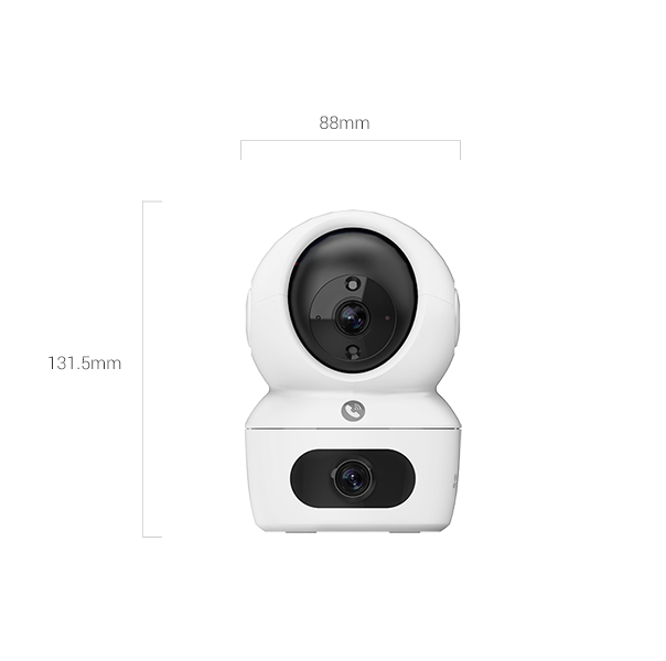 EZVIZ H7c Dual 2K⁺ Indoor Smart Wi-Fi Camera | Dual-Lens 360° Security with Two-Way Calling